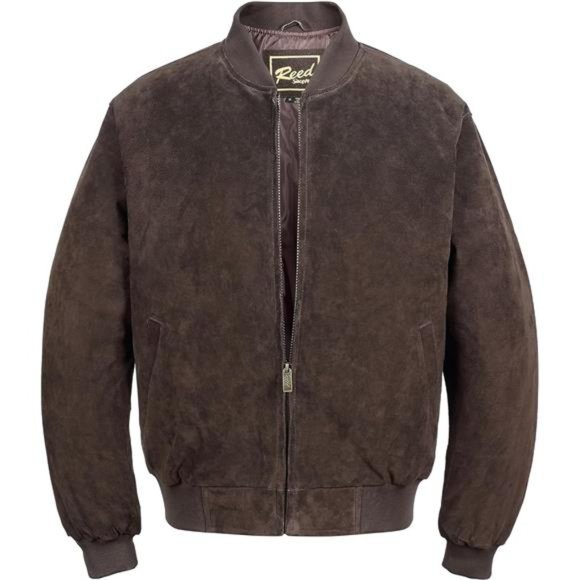 REED MEN'S BASEBALL SUEDE LEATHER JACKET